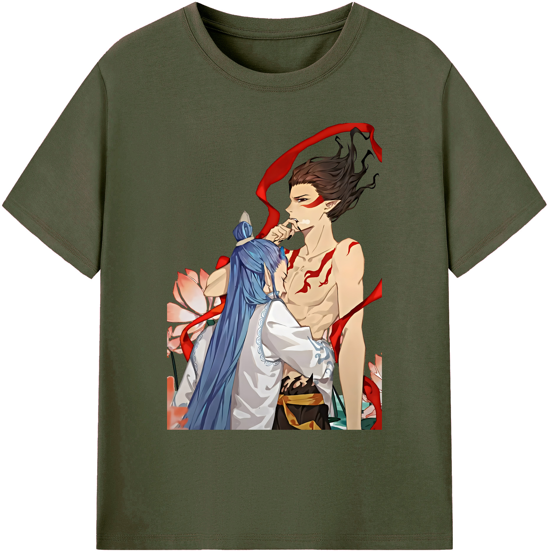（画像用） Ne Zha 2 ナタ 魔童の大暴れ 綿100％ メンズ半袖Tシャツ｜肌触りやわらか＆通気性